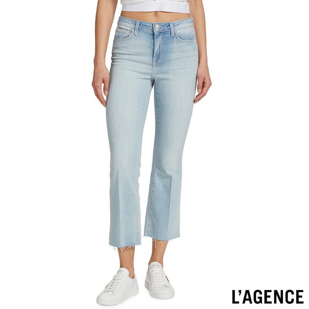 L'AGENCE **NWT** Kendra Flared Ankle-Crop Jeans in Indio